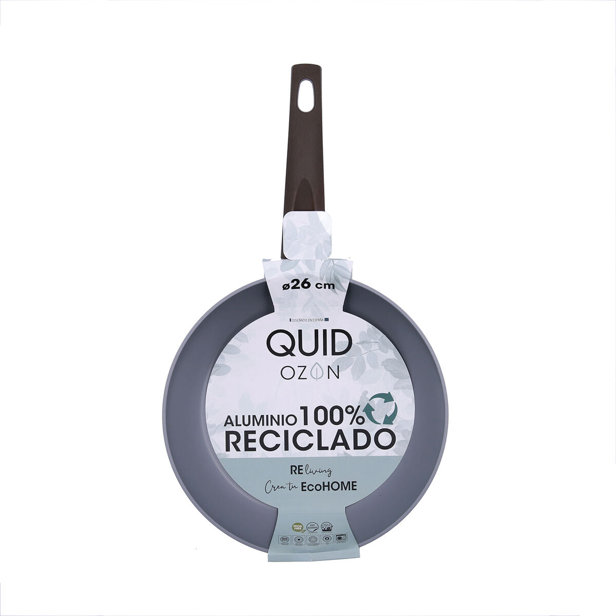 Frigideira Quid Ozon Verde Metal Alumínio Forjado 26 cm